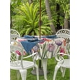 thumbnail image 4 of Tulips Spring Floral Table Cloth Round Tablecloth, Pastoral Flowers Butterfly Rustic Waterproof Wrinkleproof Table Cover with Umbrella Hole and Zipper for Party/Dining/Patio/Wedding 60 Inch, 4 of 9