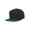 Black Hunter Green, variant on Vintage Snapback Cap Hat 2 Tone, Black Purple