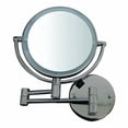 thumbnail image 1 of Whitehaus Collection WHMR912-BN Whitehaus Miroir Mural Rond à Double Led 7X, Nickel Brossé, 1 of 4