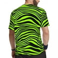 thumbnail image 2 of T Shirt For Men Sportswear For Male Green Tiger Lines T-Shirts Fashion Animal Print Summer Tee Shirt, 2 of 6