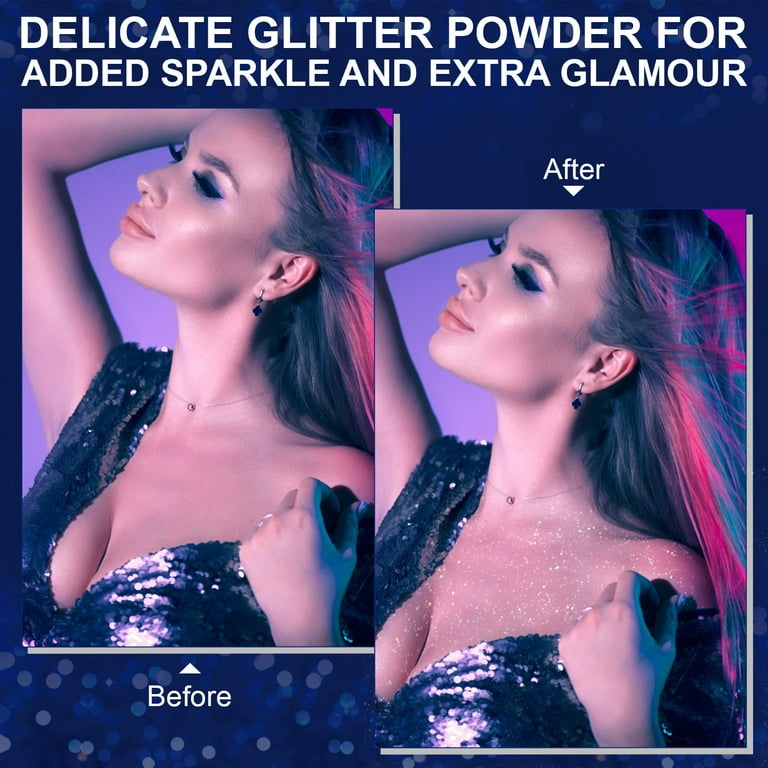 Elaimei Glitter Spray, Body Shiny Glitter Spray for Skin, Face