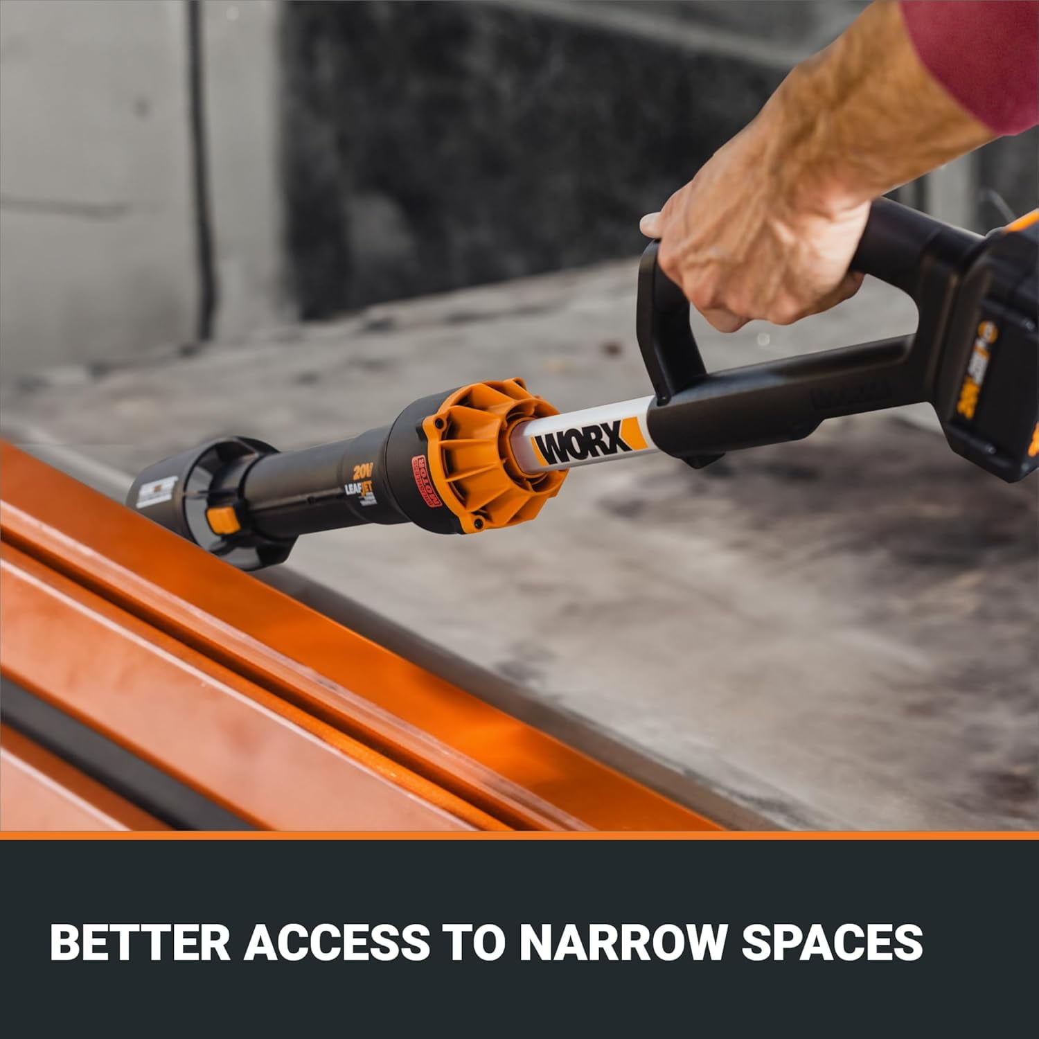 Worx WG543.9 20V Power Share LEAFJET Cordless Leaf Blower with Brushless Motor - TOOL ONLY