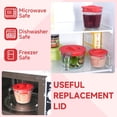 thumbnail image 4 of shiyou-PUREKRA 1 Pack Silicone Lids, Respectively Fits Pyrex 1-Cup Tempered Glass Liquid Measuring Cups, Dishwasher, Freezer, Microwave Safe (Cup not Included), 4 of 4