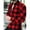 Red, variant on shirts for men Mens Shirt Fashion Checkered Plaid Cross Matching Shirts Causal Button Shirt TopsMen Shirts Red + XL