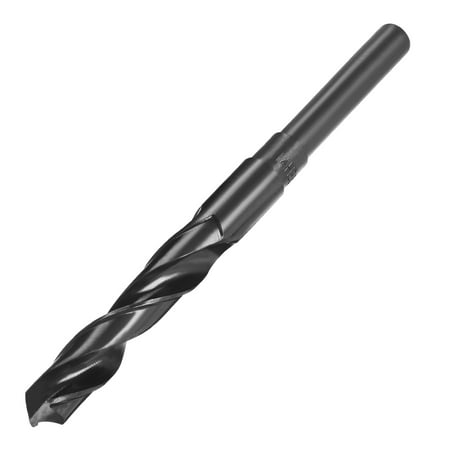

Reduced Shank Drill Bits 14mm High Speed Steel HSS 9341 Black Oxide with 1/2 Inch Straight Shank