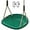 Green, variant on Heavy Duty Swing Seat with Adjustable Rope and Carabiners, Cushion Style Design Non-Slip Swing Seat, Playground Swing Set Accessories for Kids and Adults, Black