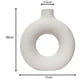thumbnail image 2 of White Donut Vase Ceramic Vase Room Decorations, 2 of 5