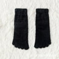 thumbnail image 5 of Warm Five Finger Socks Mid-Length Warm Five-Toed Socks Anti-Cold Yoga Pilates Dance Fitness Indoor Sports Split Toe Socks (black), 5 of 7