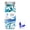 Blue/White, variant on LYSIAN PU Foam Earplugs for Sleeping, Studying, Travel and Work, Soft Noise Reduction Hearing Protection, 60 Pairs, Multicolor