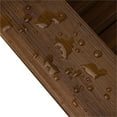 thumbnail image 4 of Shine Company Marina II Solid Wood Adirondack Chair, Oak, 4 of 5
