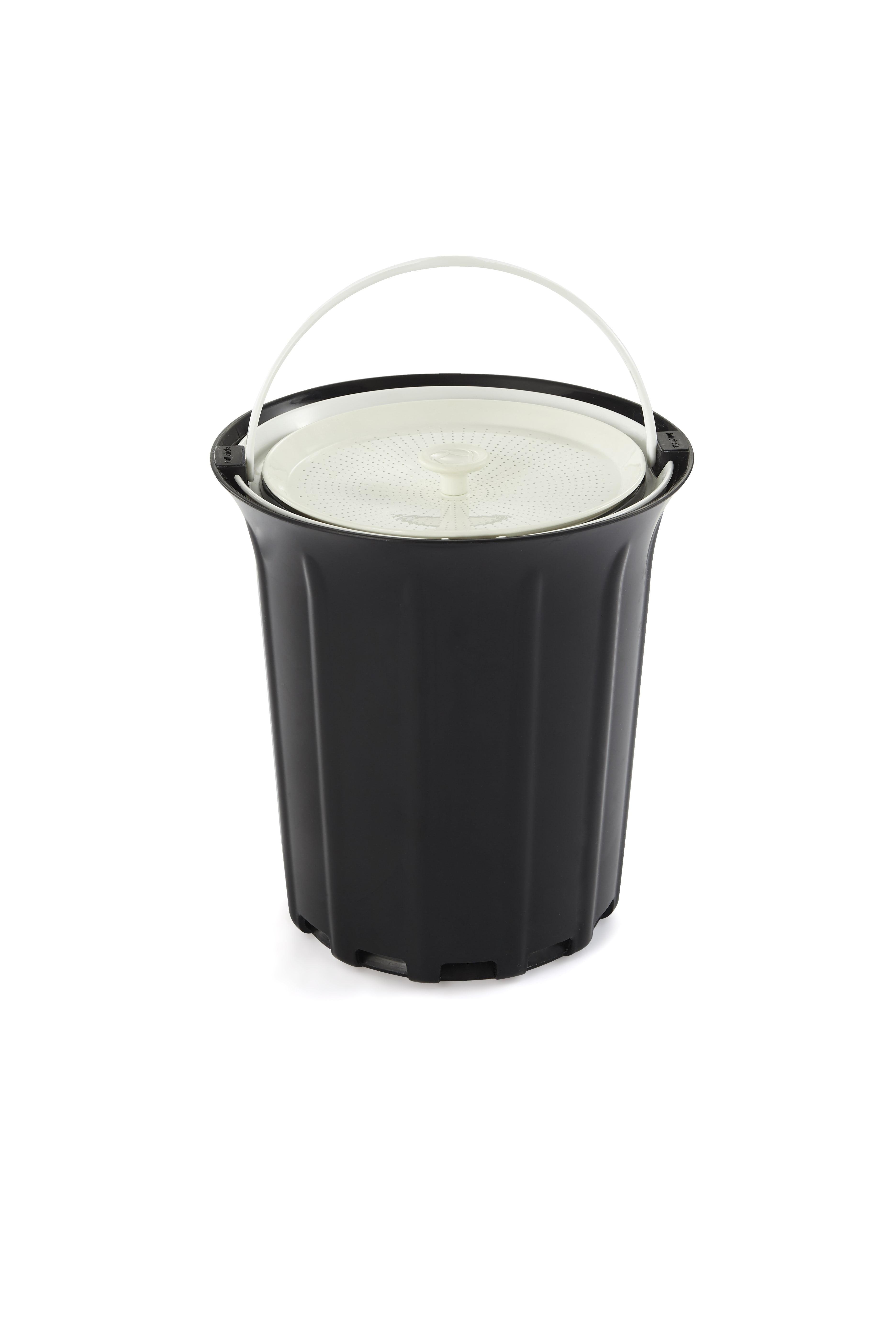 Full Circle Breeze Odor-Free Countertop Compost Collector, Black & White by Full Circle Home, LLC