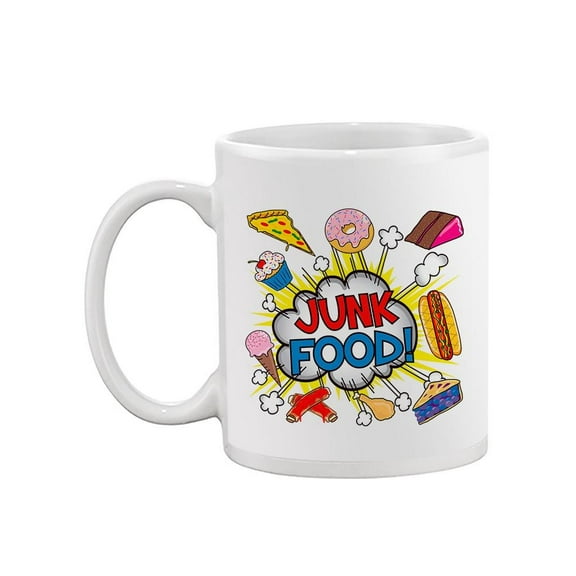 Junk Food Pop Art Design Mug Unisex's -Image by Shutterstock