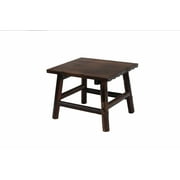 Leigh Country TX 93723 Char-Log Rectangular Outdoor Patio End Table - Brown