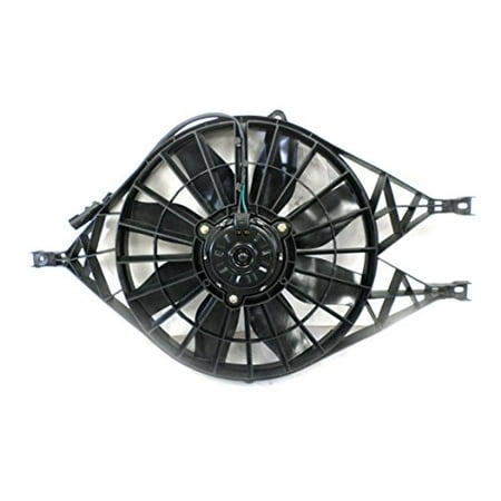 Dual Radiator and Condenser Fan Assembly - Pacific Best Inc For/Fit CH3115135 01-03 Dodge Durango 4.7L 00-03