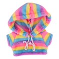 thumbnail image 3 of Ropa de pato café LaLafanfan de 30cm, sudadera con capucha, juguete de peluche de dibujos animados, muñeco de pato suave, juguetes de animales, regalo de cumpleaños para niñas, DIY, 3 of 5