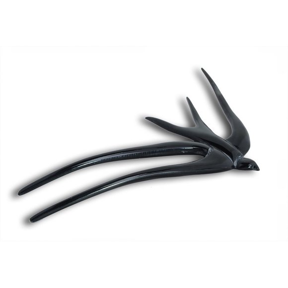 Marycrafts Buffalo Horn Swallow Bird - Tenedor para el pelo, accesorios hechos a mano (estilo 2)