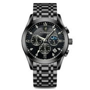 POEDAGAR Men Watch Sport Chronograph Quartz Watches Top Brand Luxury Full Steel Waterproof Luminous Date Man Fashion Wristwatch