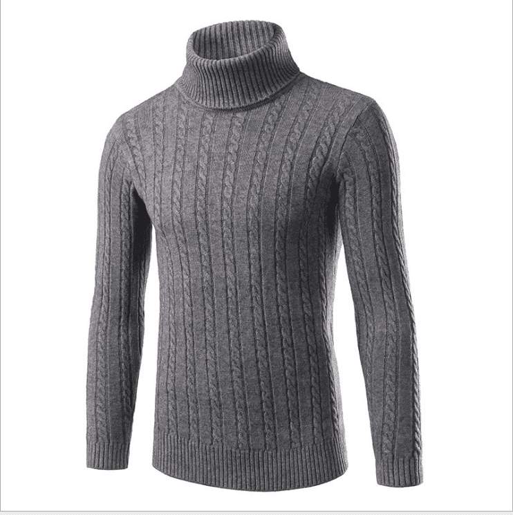 Winter Men Slim Knit High Neck Pullover outwear Sweater Top Turtleneck 