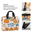 thumbnail image 4 of FORMRS 16" Laptop Bag Carrying Sleeve Case with Handle Travel Shoulder Briefcase, Pumpkins Pattern, 4 of 8