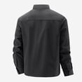 thumbnail image 4 of Men's Casual Stretchable Long Sleeve Button Up Shirt for Outdoor Hiking Daily Wear Comfortable Breathable Solid Color Big Size Mens Summer Lightweight Pullover Tee Shirts, 4 of 4