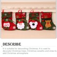 thumbnail image 4 of Bolsas de Navidad Moyic con estampado de copos de nieve y colgador de muñeco de nieve, 4 of 6