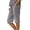 01# Light Gray, variant on HKYNLAG Bermuda Shorts For Women Linen Shorts Knee Length Elastic Waist Long Shorts Casual Summer Shorts Petite Capri Pants Dressy Beach Comfy Pull On Shorts With Pockets Light Gray L