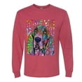 thumbnail image 3 of Colorful Beagle | Dogs Love You | Dean Russo Art Animal Lover Mens Long Sleeve Shirt, Vintage Heather Red, Large, 3 of 6