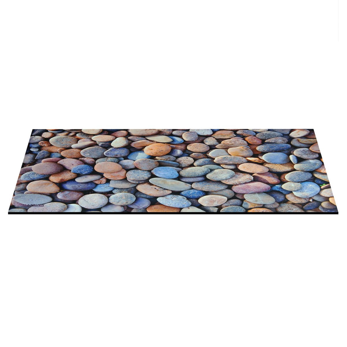 Kaplan Early Learning Company STEM Play Mat - Vibrant Real Image Pebbles Mat