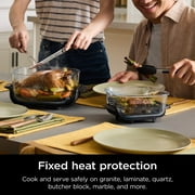 Ninja Crispi Glass Air Fryer 4-Qt, 3-in-1, Air Fry Recrisp, Portable, Dishwasher Safe, FN100ND Blue