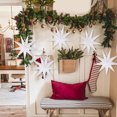 thumbnail image 3 of 30cm Christmas Paper Star Decoration - 9 Points, Foldable/Hangable, Durable Paper, Easy to Set Up, for Table/Tree/Wall, Party Decor, 3 of 3