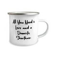 thumbnail image 2 of Reusable Domestic Shorthair Cat Gifts, All You Need is Love and a Domestic Shorthair, Christmas 12oz Camper Mug For Domestic Shorthair Cat, 2 of 2
