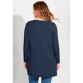 thumbnail image 2 of Avenue Women's Plus Size V-Neck Tunic Sweater, 2 of 2