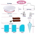 thumbnail image 2 of Icing Decorating Tip & Set with Piping Nozzles, Piping Bags, Cake Turntable, Baking Tools 35 Piece, 2 of 5