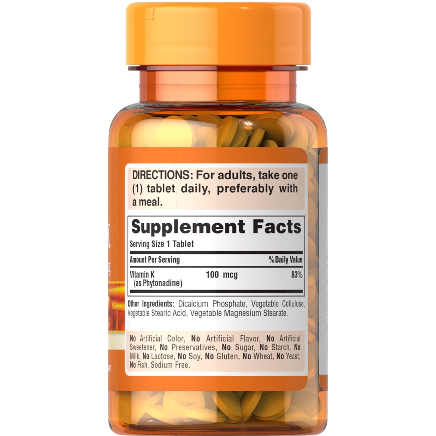 Puritan S Pride Vitamin K 100 Mcg 100 Tablets Walmart Com Walmart Com