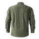 thumbnail image 3 of Blusa y camisa de manga larga con cuello vuelto para hombre, lisa, con múltiples bolsillos, cuello vuelto, botones de secado, ropa de trabajo, blusa para hombre, 3 of 8