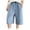 Blue, variant on Gingham Shorts Toddler Boys Baggy Jorts Loose Wide Leg Ripped Jean Shorts Knee Length Elastic Waist Casual Kids Denim Shorts Size 10-12