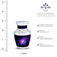 thumbnail image 2 of JAGASY Purple Galaxy Urns for Human Ashes - Keepsake Urn for Ashes Adult Male & Female - Funeral Mini Urn for Mom - Memorial Tiny Cremation Urns for Dad - ( 3 Inch ), 2 of 7