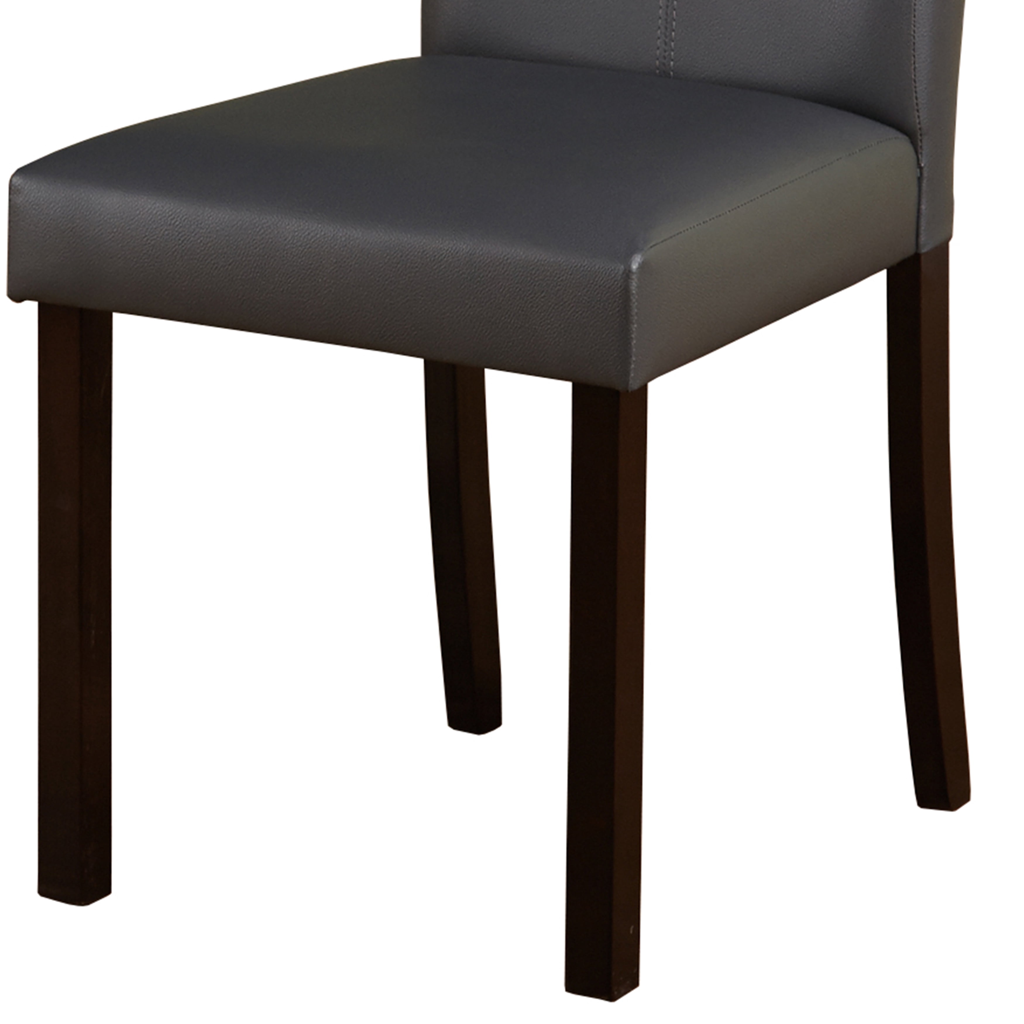 TMS Tilo Indoor Dining Chair, Set of 2, Gray Faux Leather