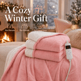 thumbnail image 6 of PYROEPLEEA Heated Electric Blanket Full Size 72 x 84 in, Flannel Sherpa, 6 Heat Settings, 1-12 Hr Auto Off, Machine Washable for Bed or Couch-Pink, 6 of 9