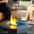 thumbnail image 4 of Outsunny 30" Propane Fire Pit Table with Waterproof Cover 50,000 BTU, Grey, 4 of 10