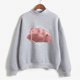 thumbnail image 2 of Gibobby Sudadera oversize mujer Sudaderas de Halloween para mujer camisetas de otoño y día festivo con cuello redondo de gran tamaño(Gris,XL), 2 of 3