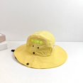 thumbnail image 4 of Yoyauz Baby Sun Cap Toddler Beach Swim Cap UPF 50+ Summer Bucket Cap Kids Baby Wide Brim Adjustable Sun Hat for Baby Boys Girls, 4 of 7