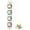 White, variant on Wall Mounted Tea Cup & Saucer Display Rack, 4-tier Metal Mug Holder with Plate Hangers, Decorative Wall Storage for Kitchen, Gift&Coffee Bar Display
