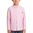 thumbnail image 4 of Grblisyd Boys Button Down Shirt Long Sleeve Summer Boys Dress Shirts with Chest Pocket Casual Formal Collared Shirt Back to School Clothes, 4 of 6