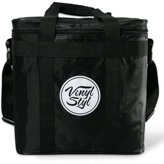 Vinyl Styl® Padded Carrying Case for Records and Portable Turntables (Black)  [VINYL ACCESSORIES] Large Item Exception