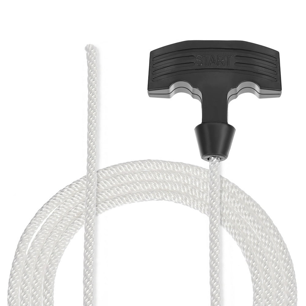 Recoil start Rope Rubber Handle 5mm Dia 1.25m 4ft Polyester Pull Cord