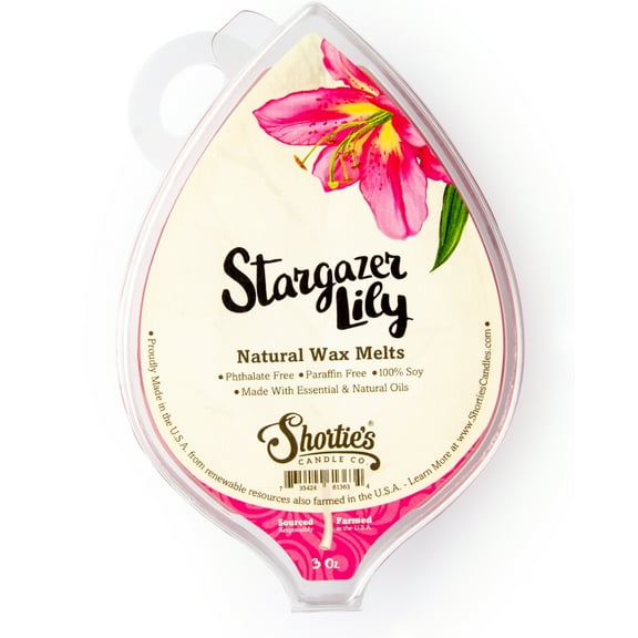 Stargazer Lily Soy Wax Melts - All Natural   Essential Oils   Phthalate Free - Shortie's Candle Company