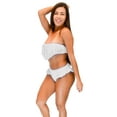 thumbnail image 3 of VF-Sport - Bikini, Fringe Bandeau, Two Piece Set (White, 1X), 3 of 4