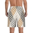 thumbnail image 3 of Kll Geometric Men'S Casual Summer Beach Shorts Hawaiian Shorts With Pockets-Xx-Large, 3 of 9