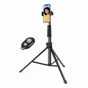Tripod Selfie Stick Wireless for Google Pixel 9/Pro/Pro XL/9a - Monopod Remote Shutter Built-in Self-Portrait Extendable Stand